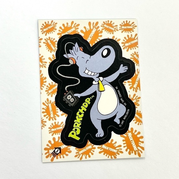 Vintage Nicktoons 1993 Topps Nickelodeon Complete Sticker Set (3 sets per order) - Picture 7 of 13